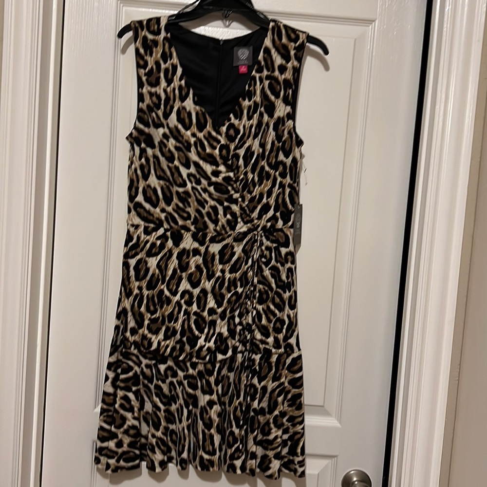 NWT Vince Camuto Sleeveless Animal Print Dress